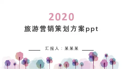 旅游营销策划方案ppt