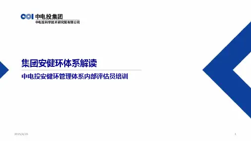 安健环管理体系解读