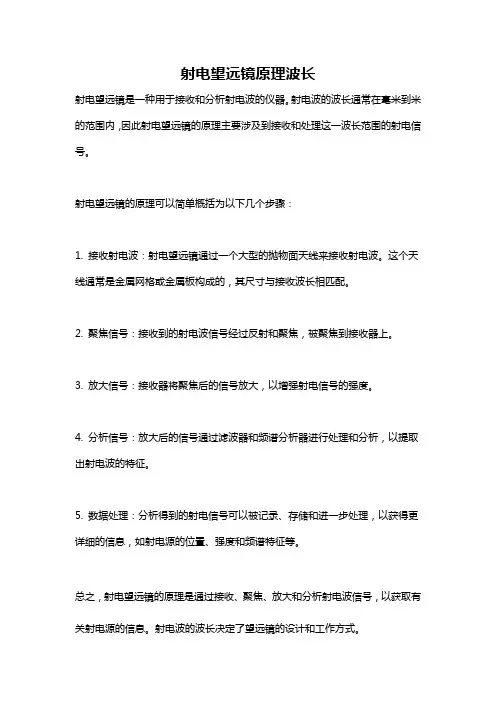 射电望远镜原理波长