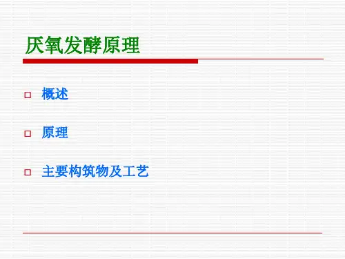 厌氧发酵原理 ppt课件