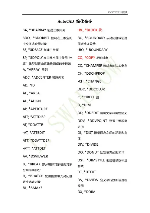 探索者CAD命令