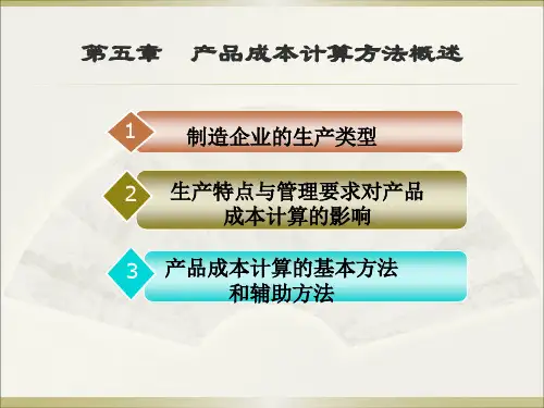 第六章成本计算方法概述