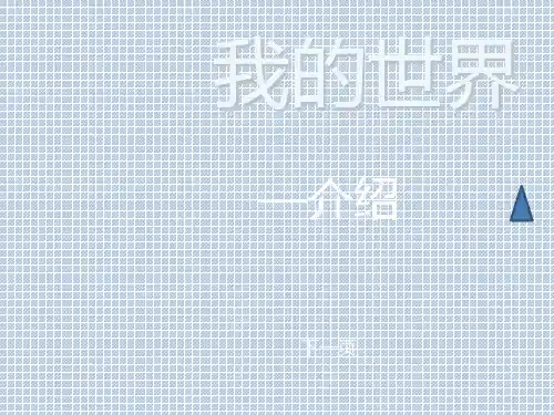 我的世界 ppt课件