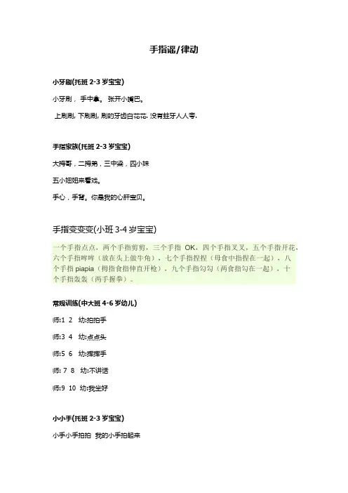 手指谣