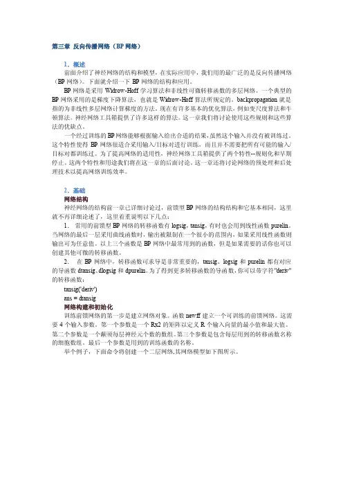 Matlab实现BP网络