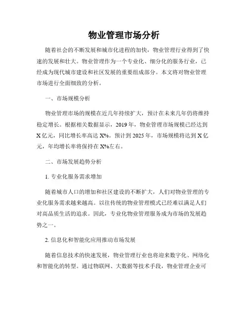 物业管理市场分析