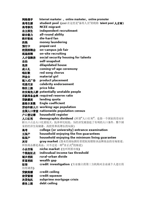 MTI网络热词