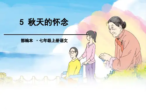 《秋天的怀念》PPT(完美版)