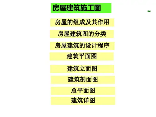 rA任务四多层居住建筑建筑施工图识读课件