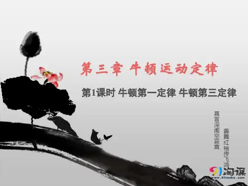 课件6： 3.1  牛顿第一定律  牛顿第三定律