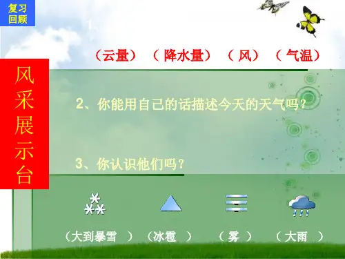 小学四年级科学《天气日历》课件