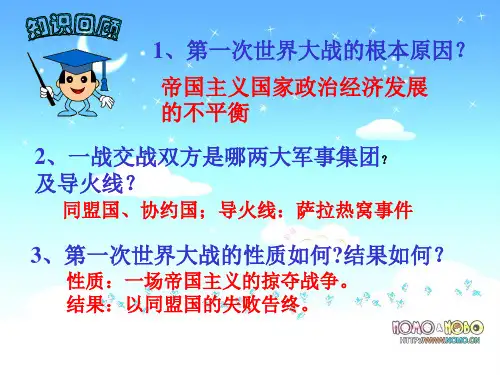 历史九年级下北师大版第3课凡尔赛—华盛顿体系课件(29张)