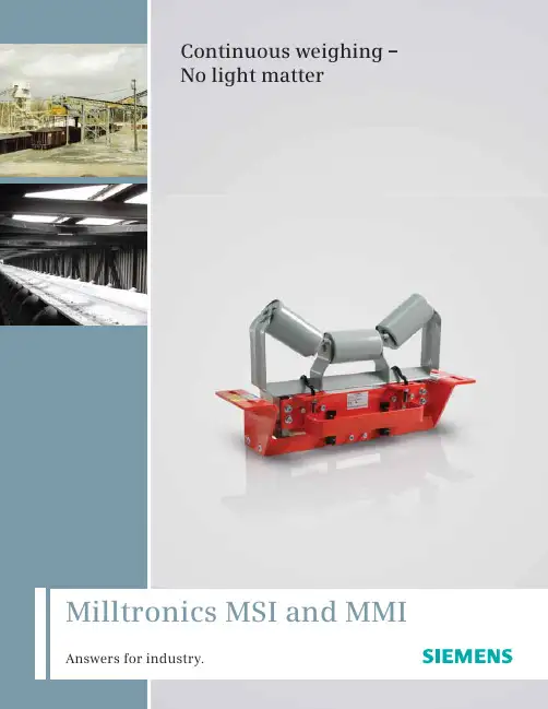 西门子 MSI MMI Milltronics 说明书
