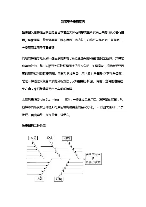 对策型鱼骨图案例