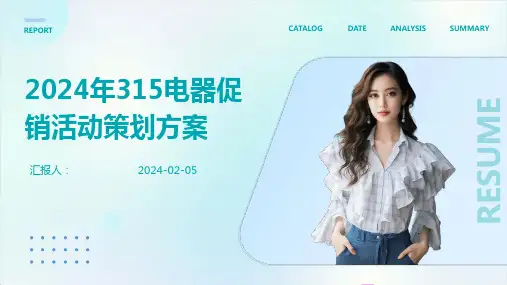 2024年315电器促销活动策划方案