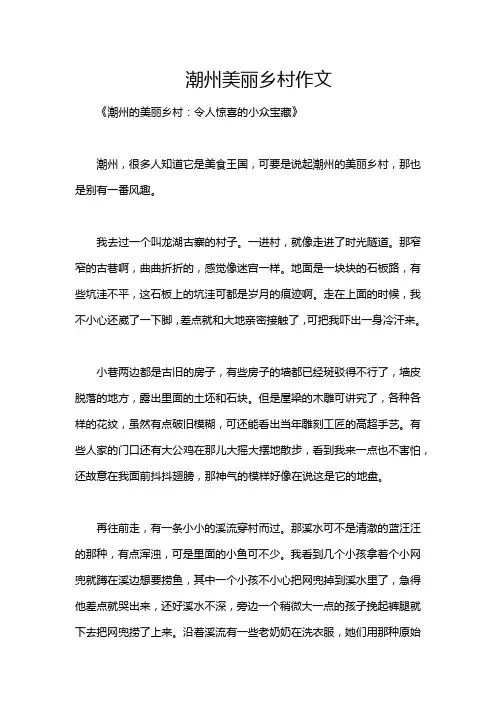 潮州美丽乡村作文