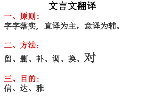 文言文翻译2017
