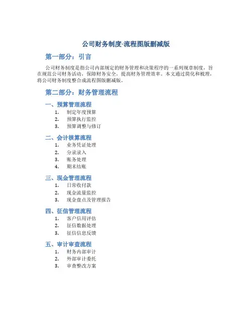 公司财务制度(流程图版删减版)(DOC65页)