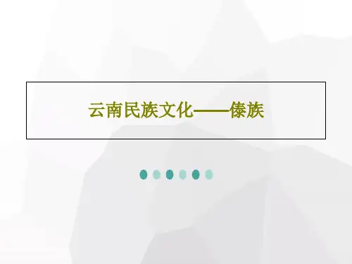 云南民族文化——傣族69页PPT