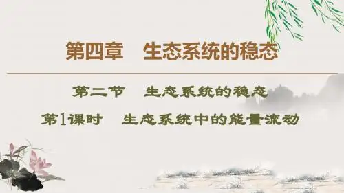 19-20苏教生物必修3_课件_教师用书_课时分层作业_第4章 第2节 _第1课时 生态系统中的能量流动