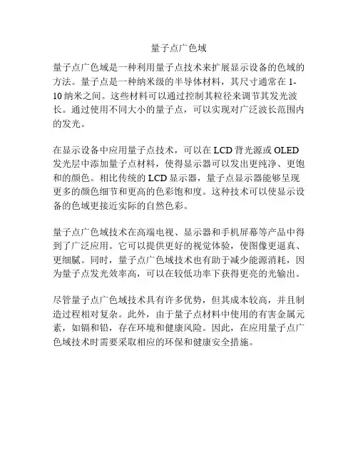 量子点广色域
