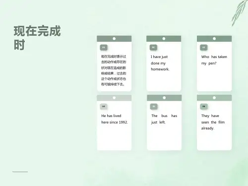 现在完成时PPT