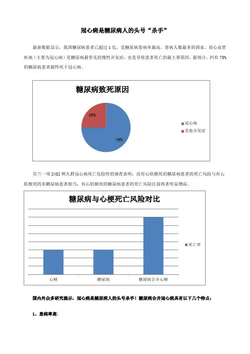 冠心病是糖尿病人头号“杀手”