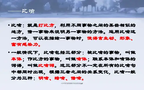 小学常见的修辞手法及用法ppt经典实用