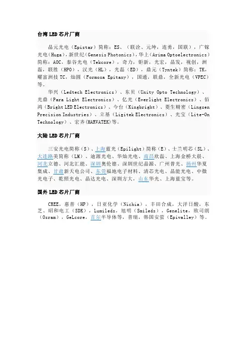 台湾厂商