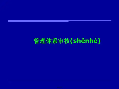 三体系内审要求详解