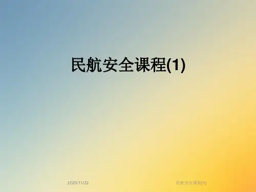民航安全课程(1)