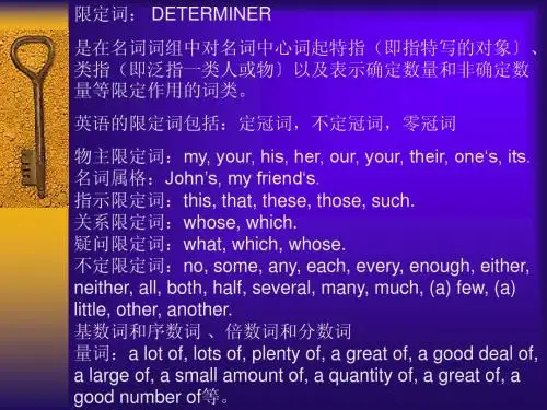 限定词