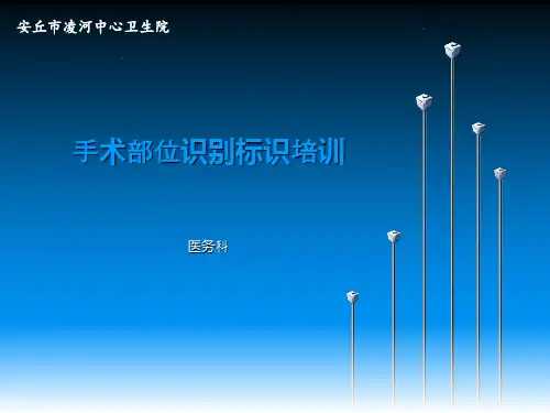 手术部位标识培训课件