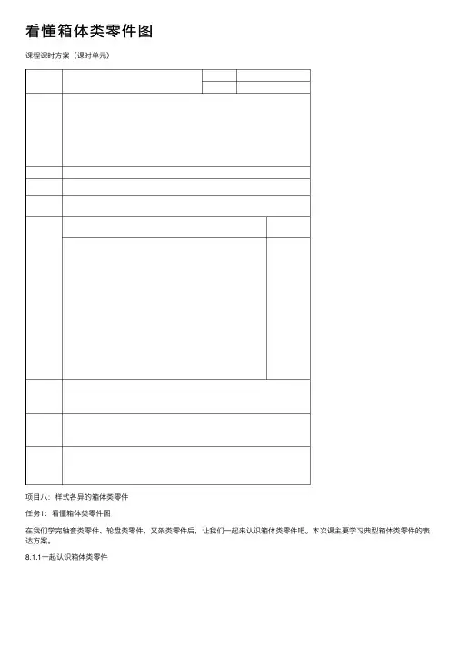 看懂箱体类零件图