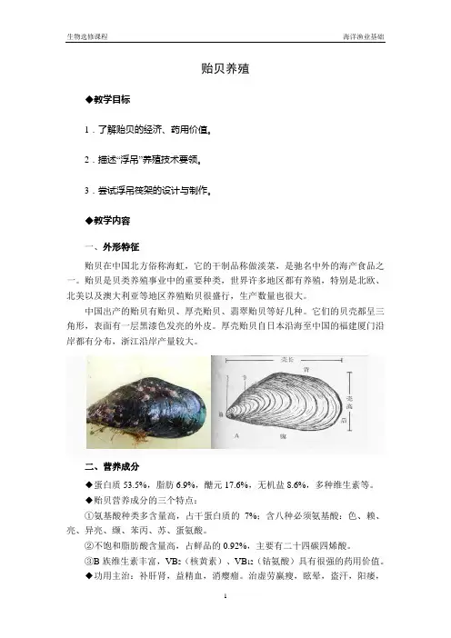 海岛渔业基础之――贻贝养殖