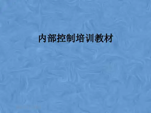 内部控制培训教材
