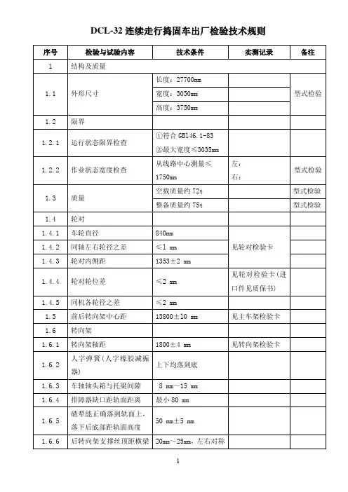 DCL-32出厂检验技术规则(2010.01).