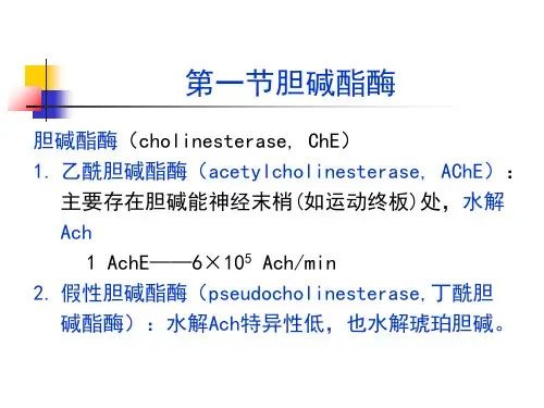 第七章 抗胆碱酯酶药和胆碱酯酶复活药_PPT幻灯片