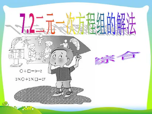 【最新】华师大版七年级数学下册第七章《解二元一次方程组(综合)》公开课课件.ppt