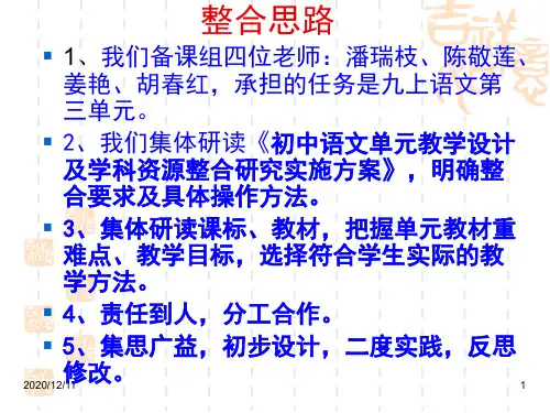 资源整合展示PPT教学课件
