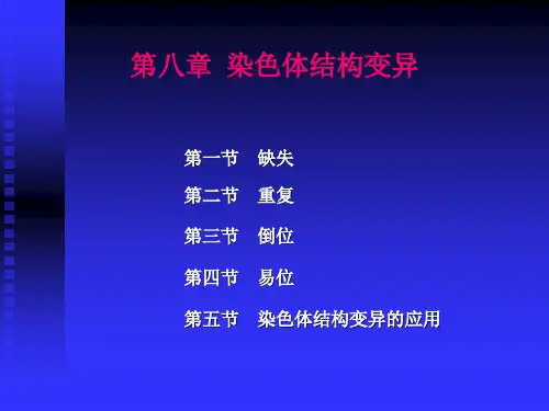 第八章染色体结构变ppt课件