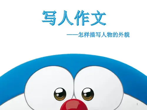 人物外貌描写教案PPT课件