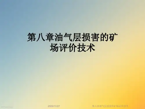 第八章油气层损害的矿场评价技术