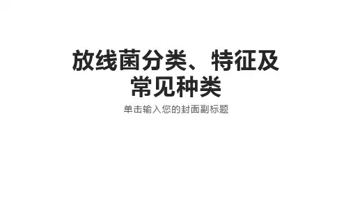 放线菌分类特征及常见种类