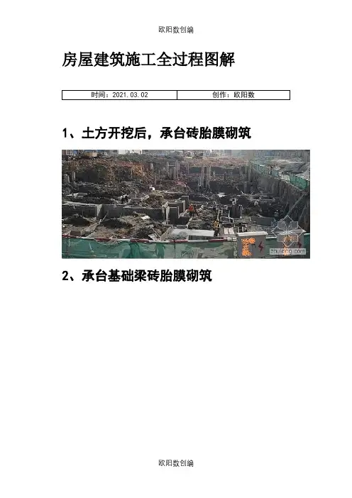 房屋建筑施工全过程图解(图片,非常直观)之欧阳数创编