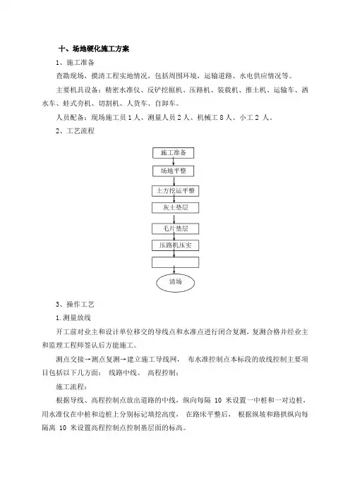 场地硬化施工方案