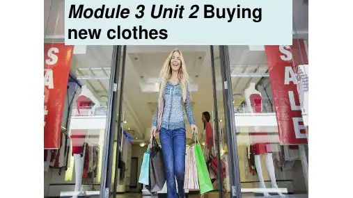 Module3Unit2Buyingnewclothes(课件)牛津上海版(试用本)英语五年级上册