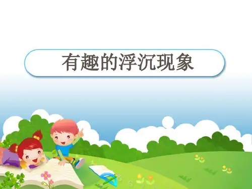 《有趣的浮沉现象》PPT 最新小学精品公开课件