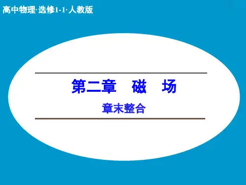 人教版高中物理选修1-1精品课件 章末整合 第二章 磁场