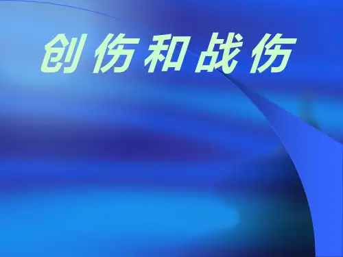 --医学PPT课件创伤和战伤